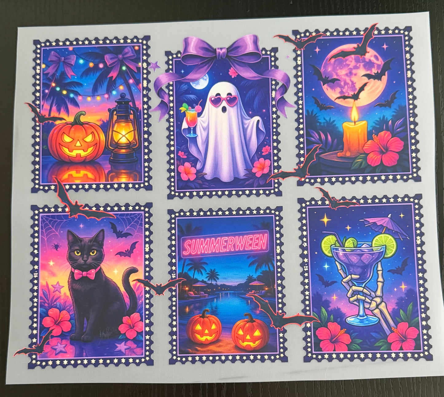 Halloween Stamps DTF Transfer