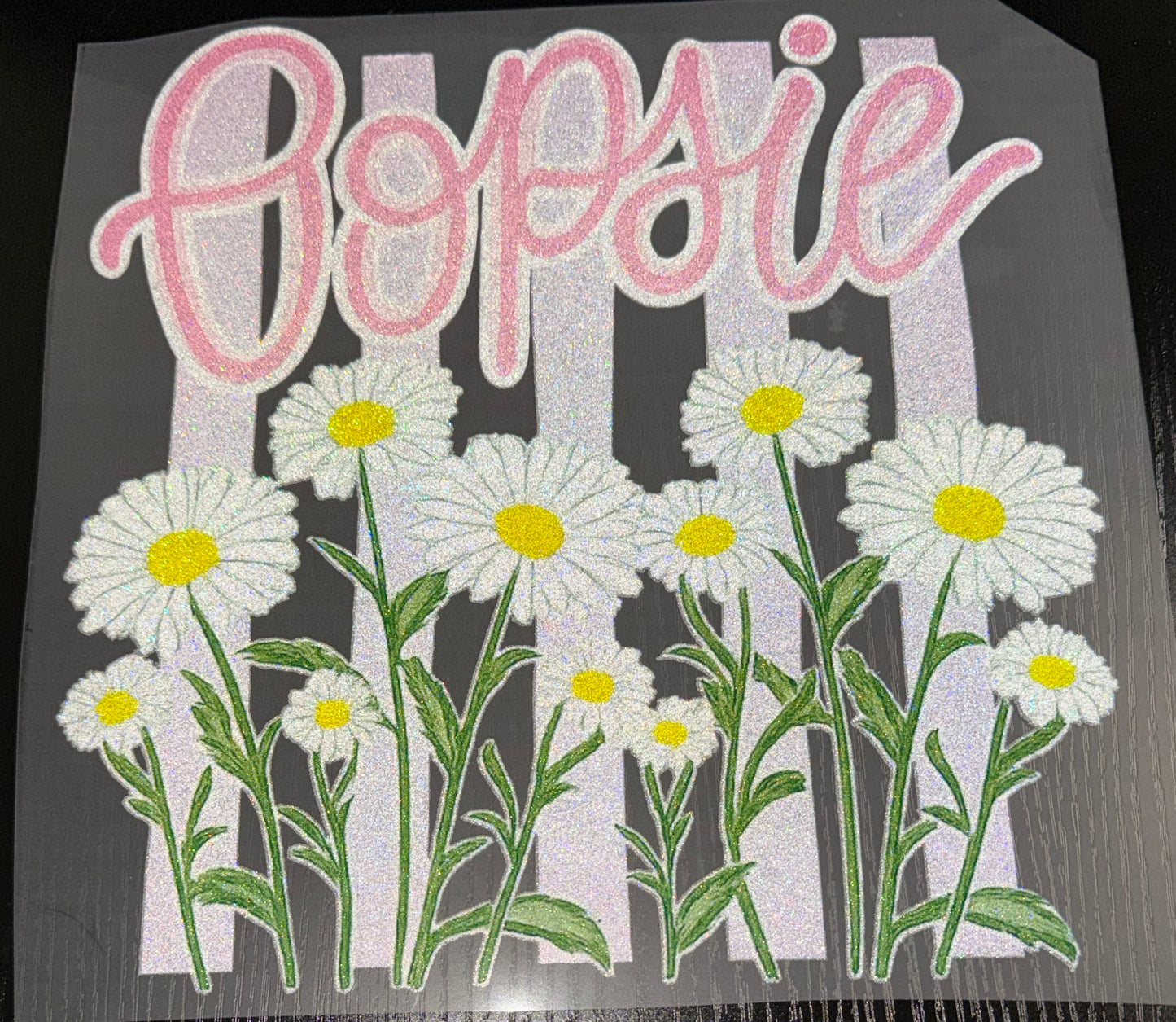 Oopsie Glitter Screen Print