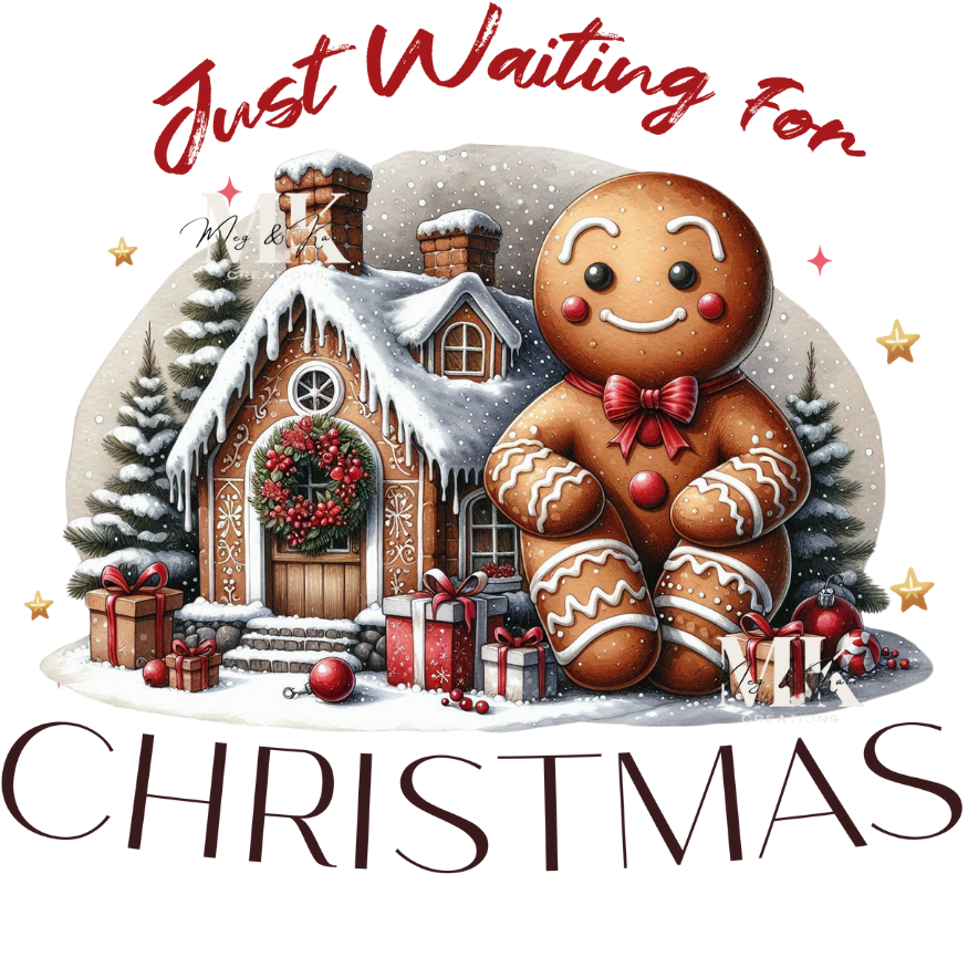 Just Waiting for Christmas DTF Transfer