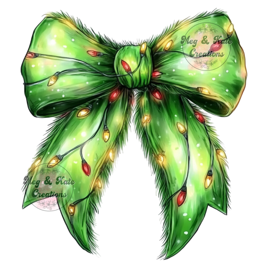 Green Man Bow DTF TRANSFER