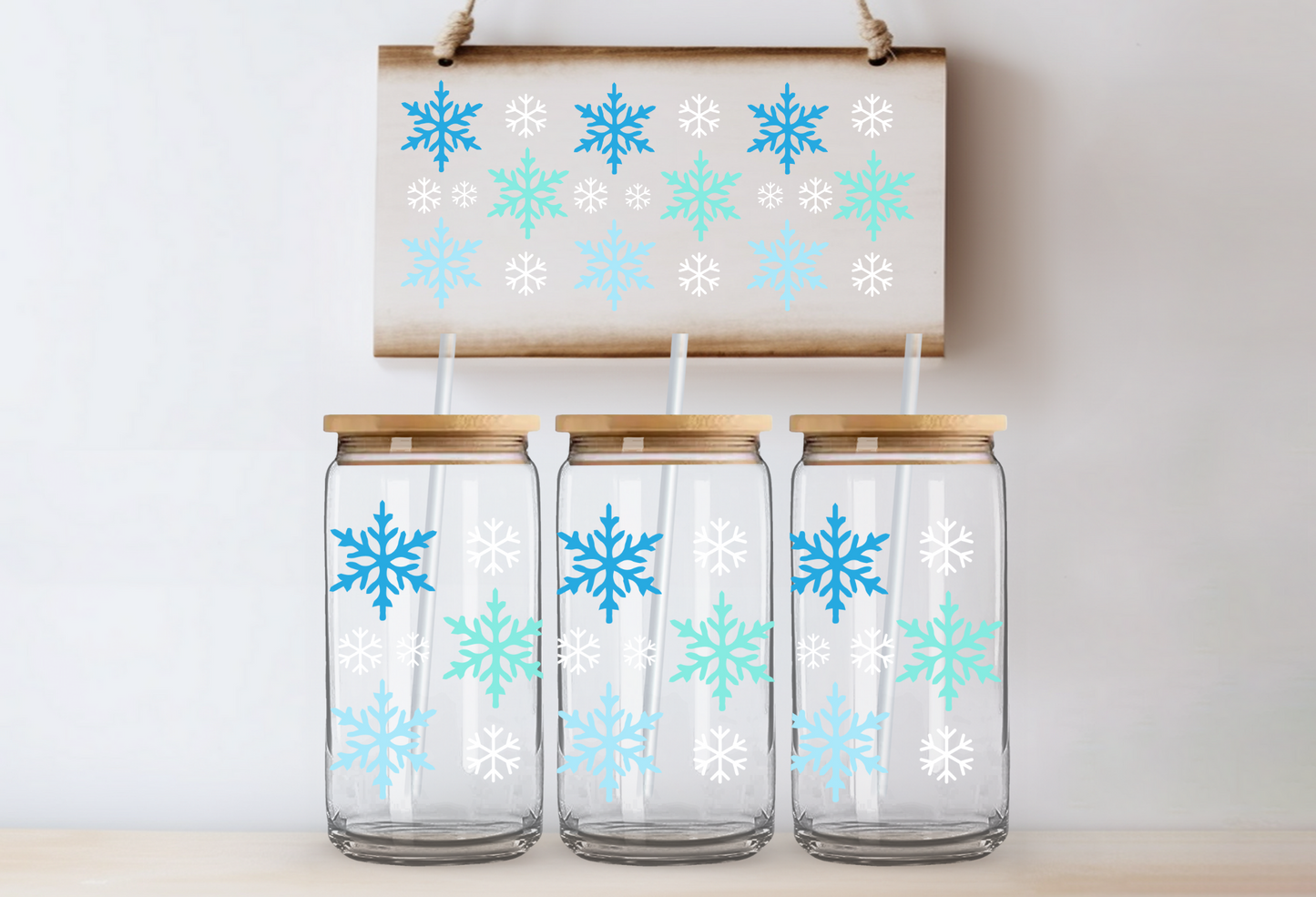 Snowflakes Libby Glass