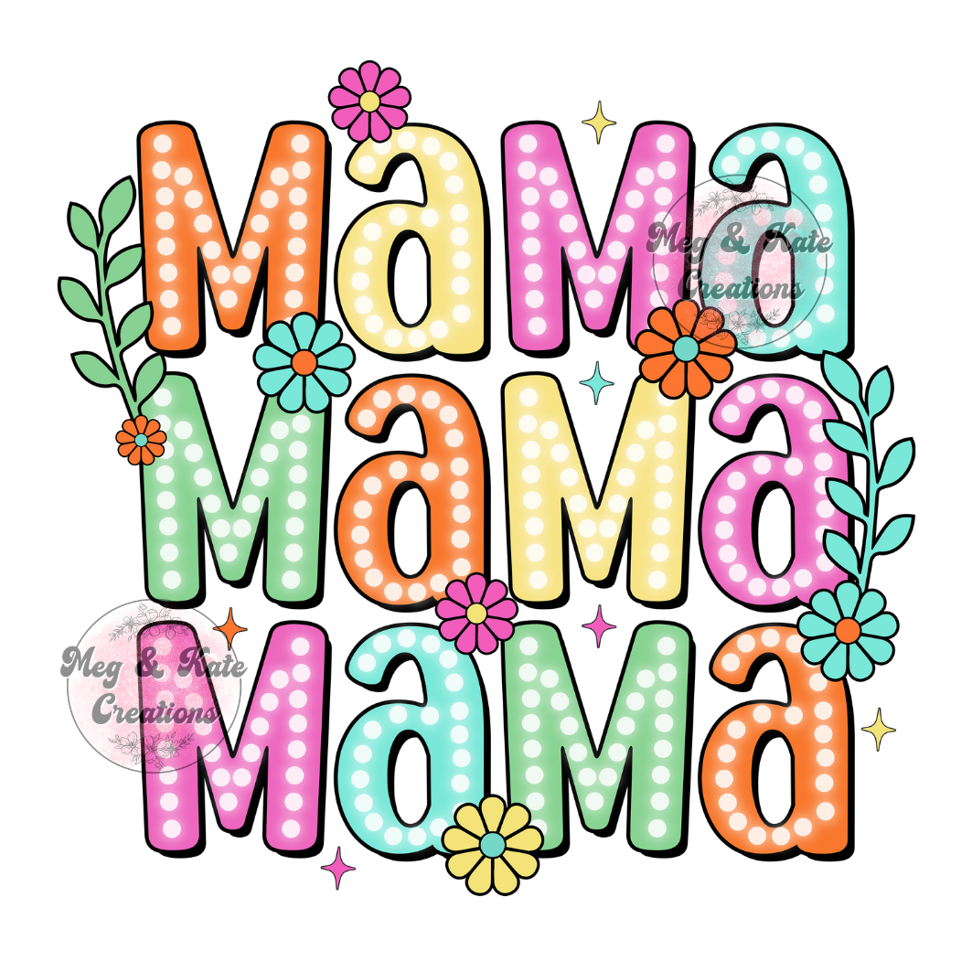 Mama Stacked DTF TRANSFER