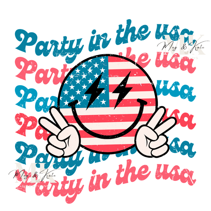 Party in the USA #2 DTF TRANSFER