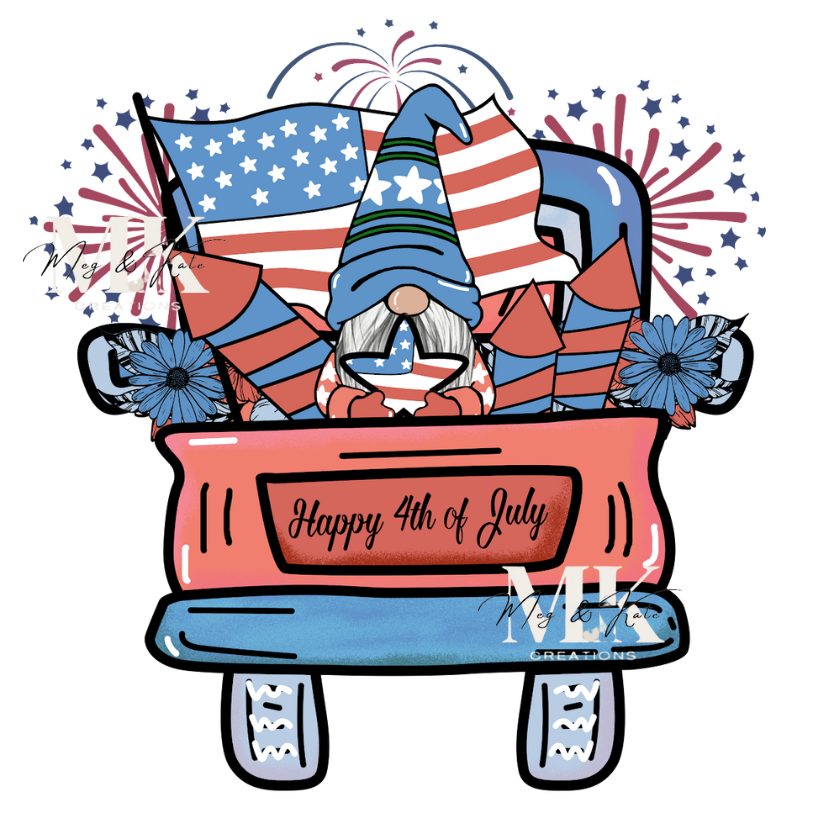 Happy 4th of July DTF TRANSFER