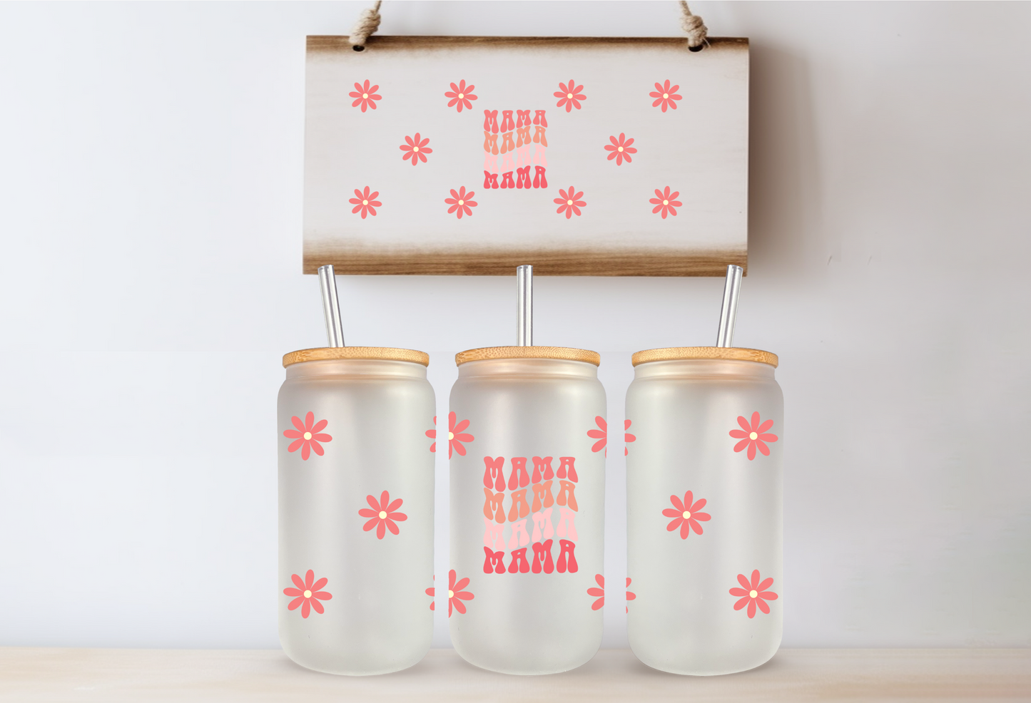 Mama Flowers Libby Glass