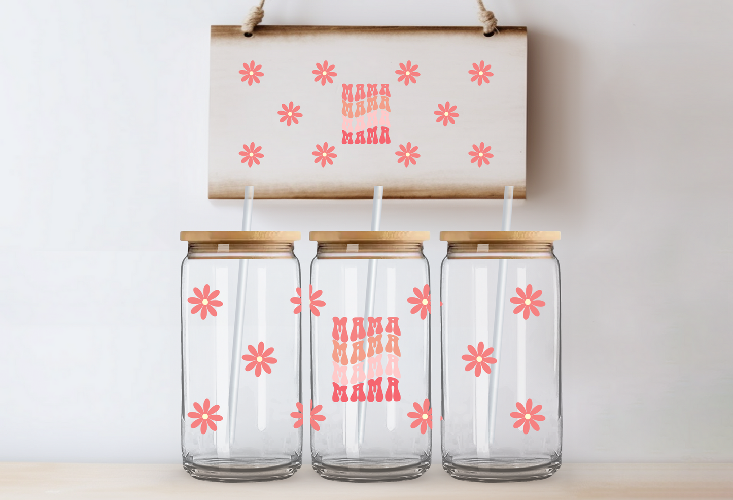 Mama Flowers Libby Glass