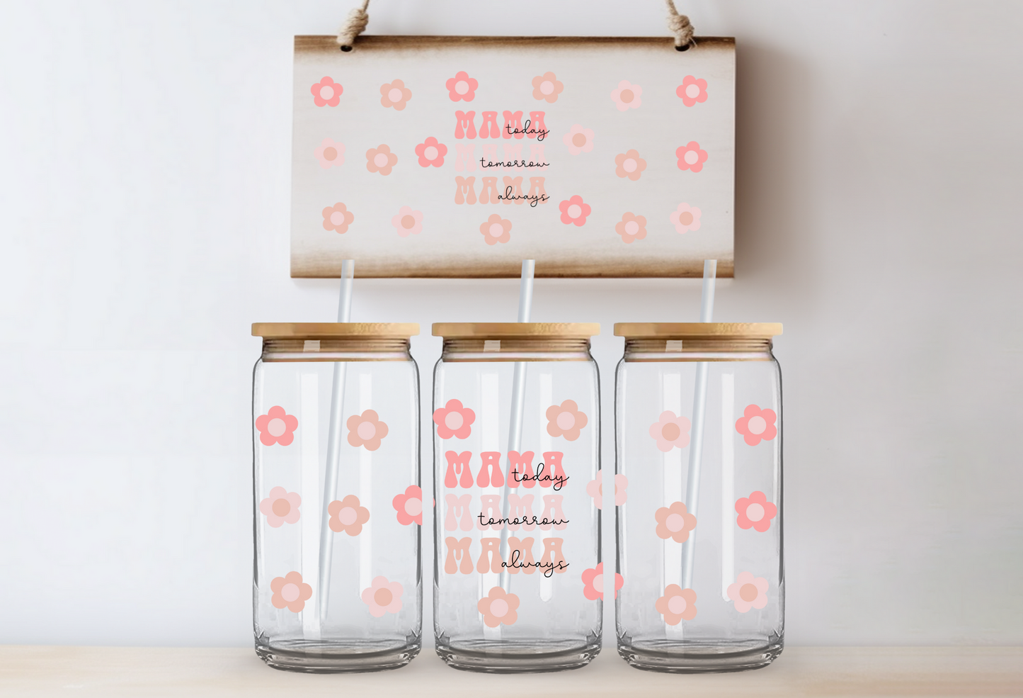 Mama Always Libby Glass