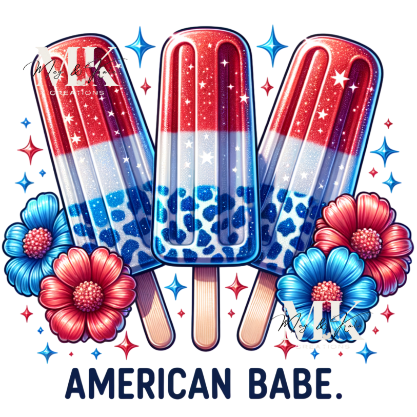 American Babe Pops #2 DTF TRANSFER