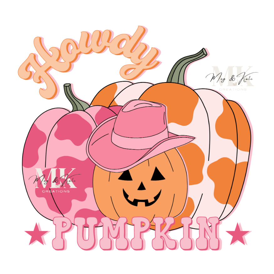 Howdy Pumpkin DTF TRANSFER