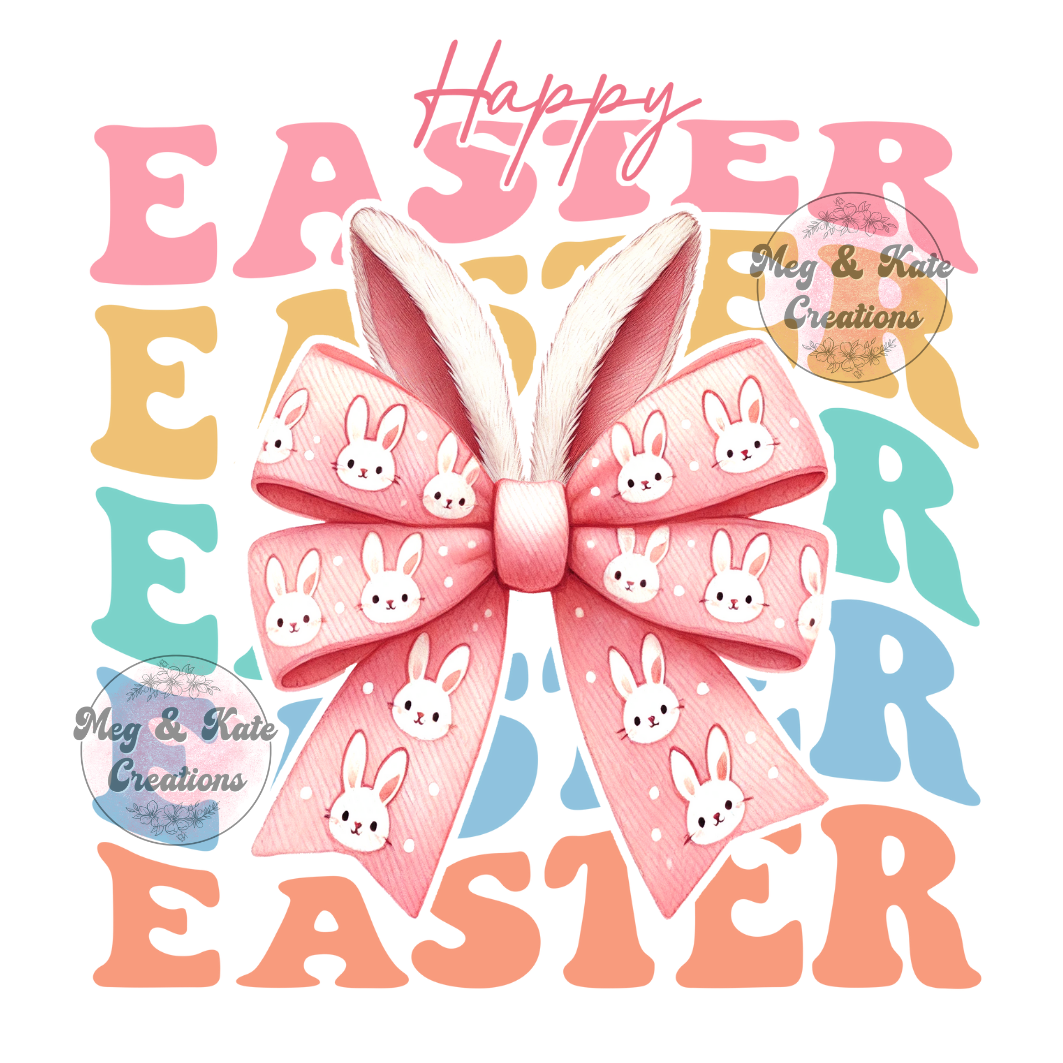 Happy Easter DTF TRANSFER