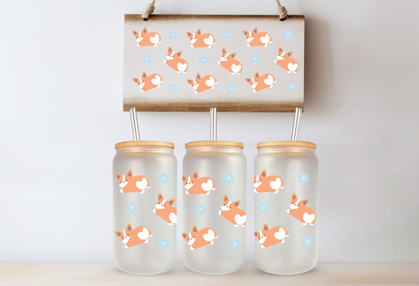 Corgi Libby Glass