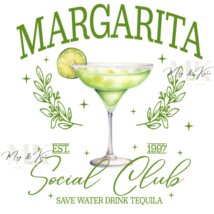Margarita Social Club DTF TRANSFER