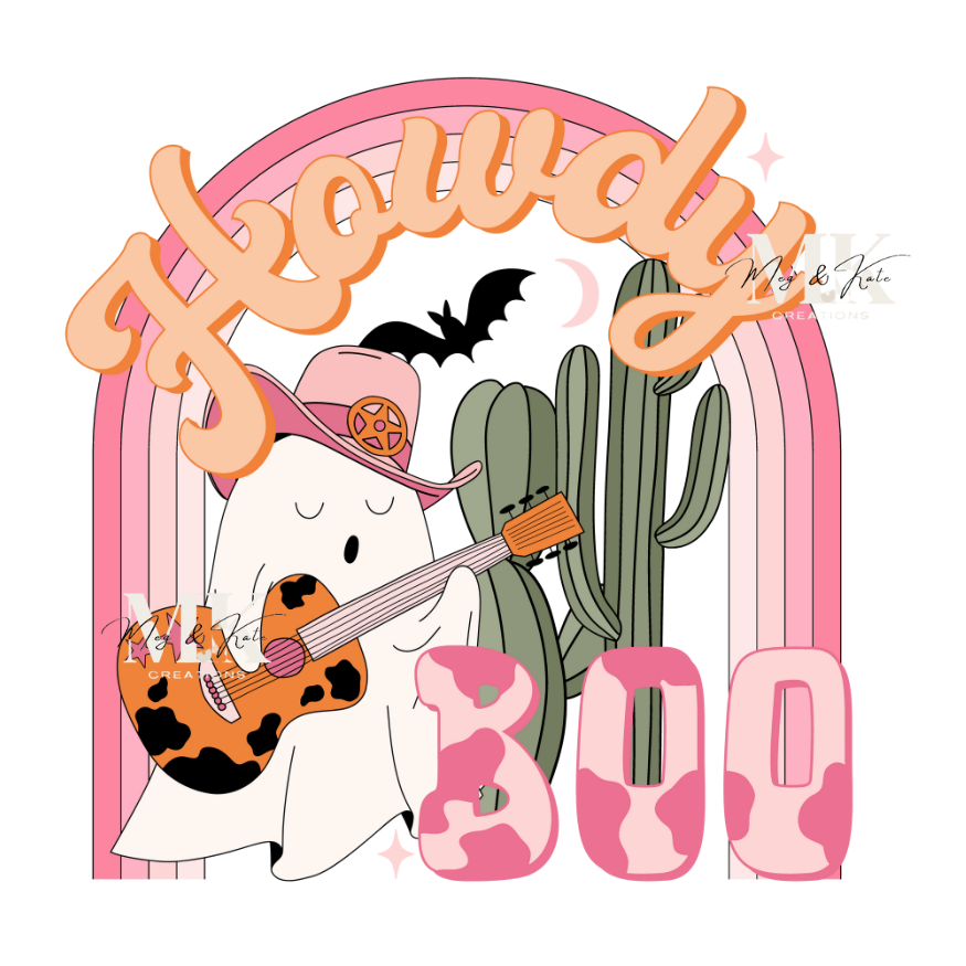 Howdy Boo DTF TRANSFER