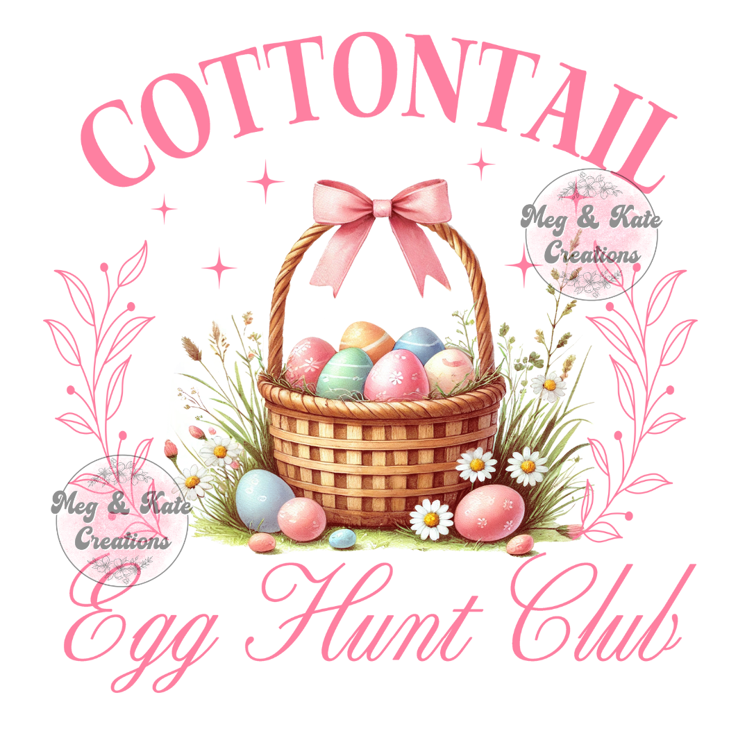 Cottontail Egg Hunt Club DTF TRANSFER