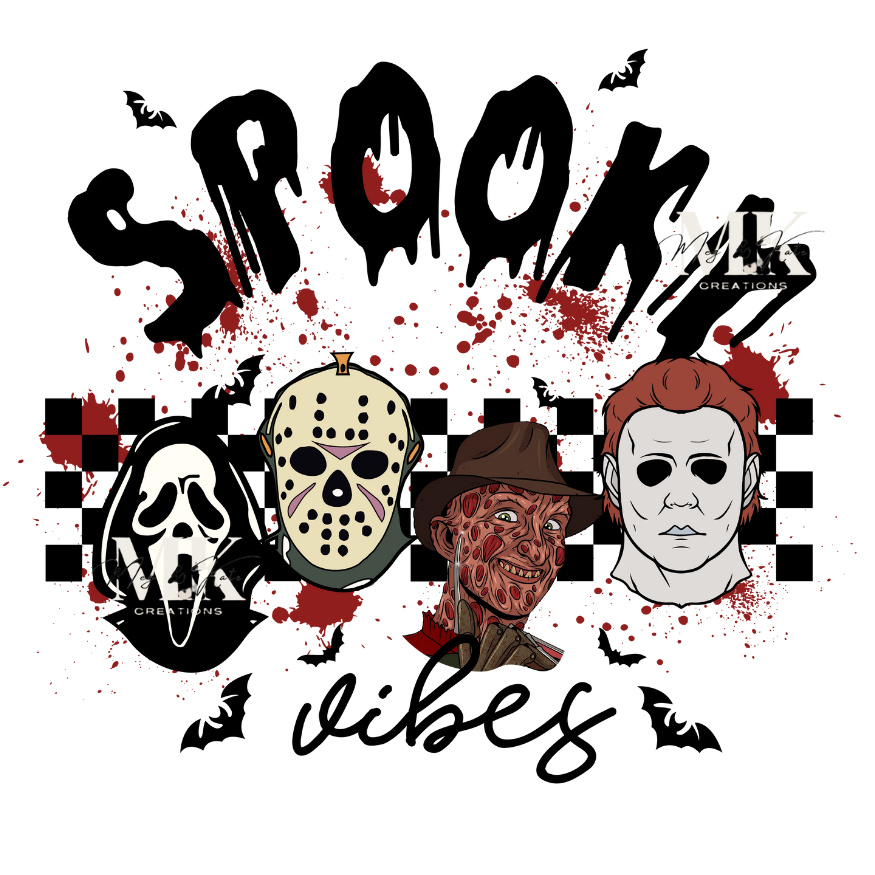 Spooky Vibes Horror DTF TRANSFER