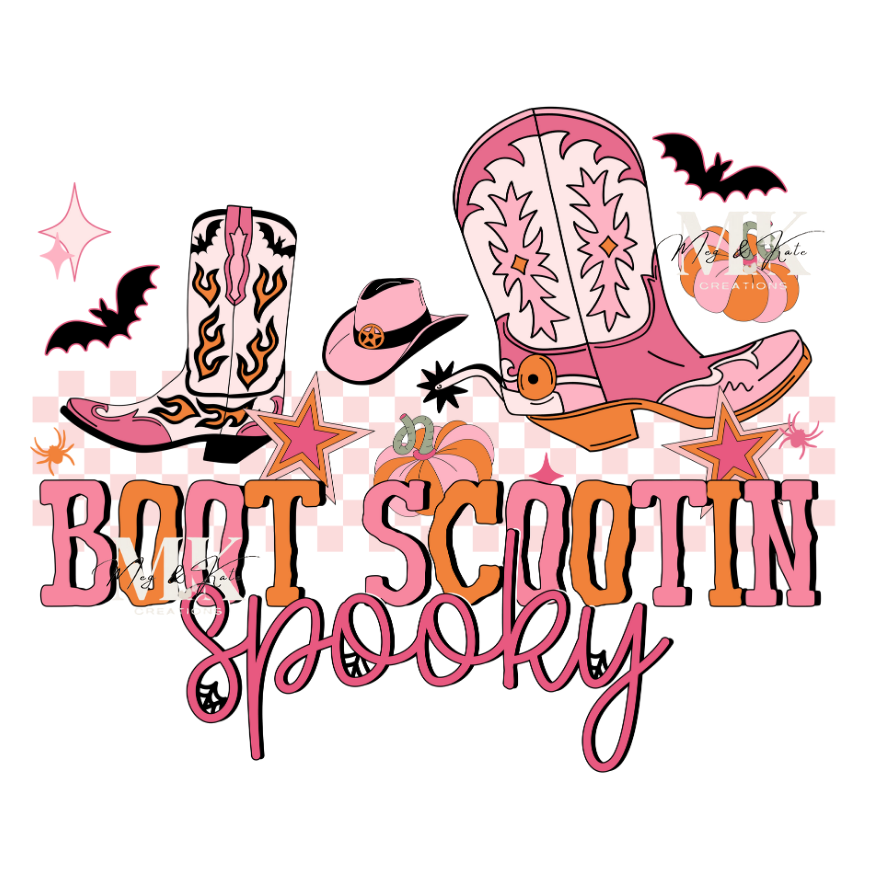 Boot Scootin Spooky DTF TRANSFER