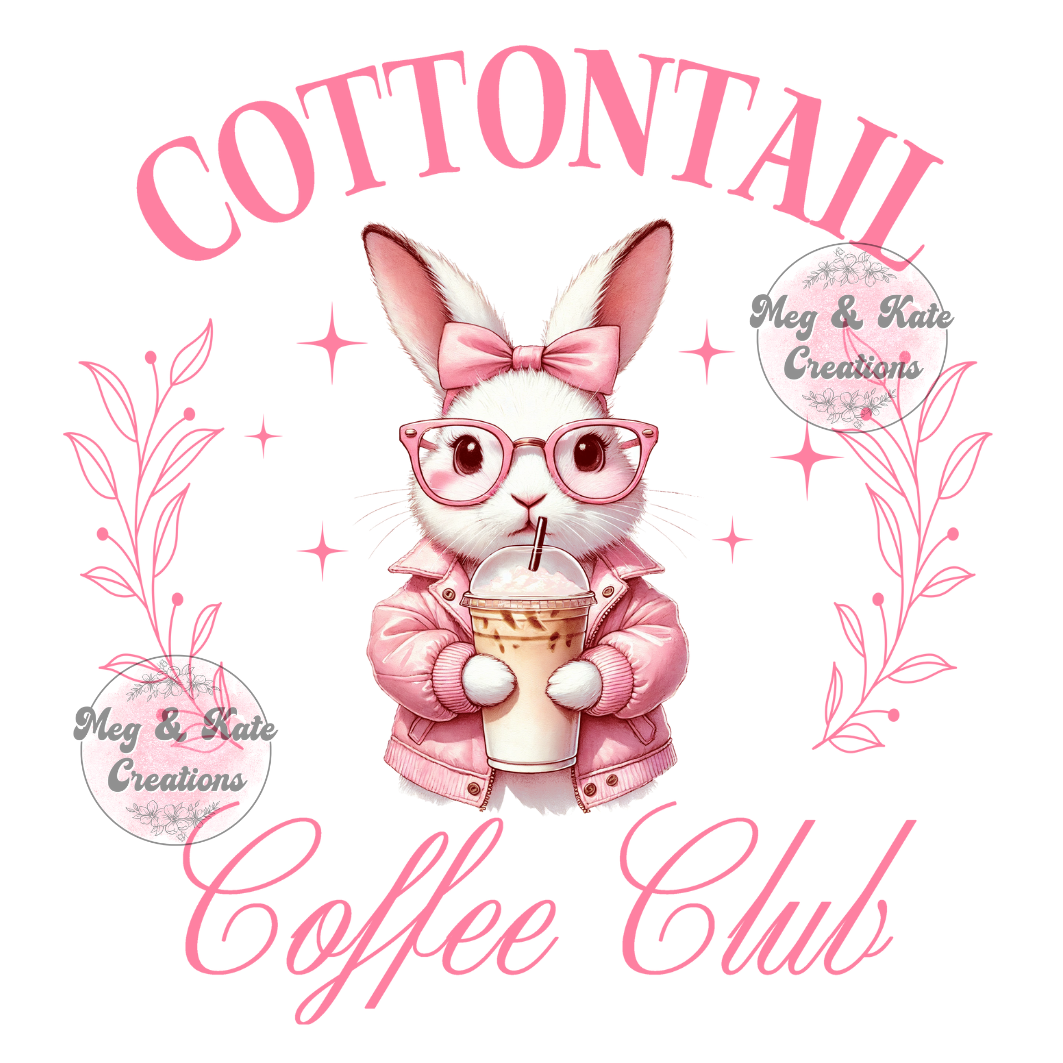 Cottontail Coffee Club DTF TRANSFER