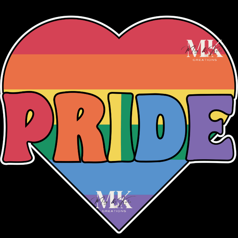 Pride Heart DTF TRANSFER