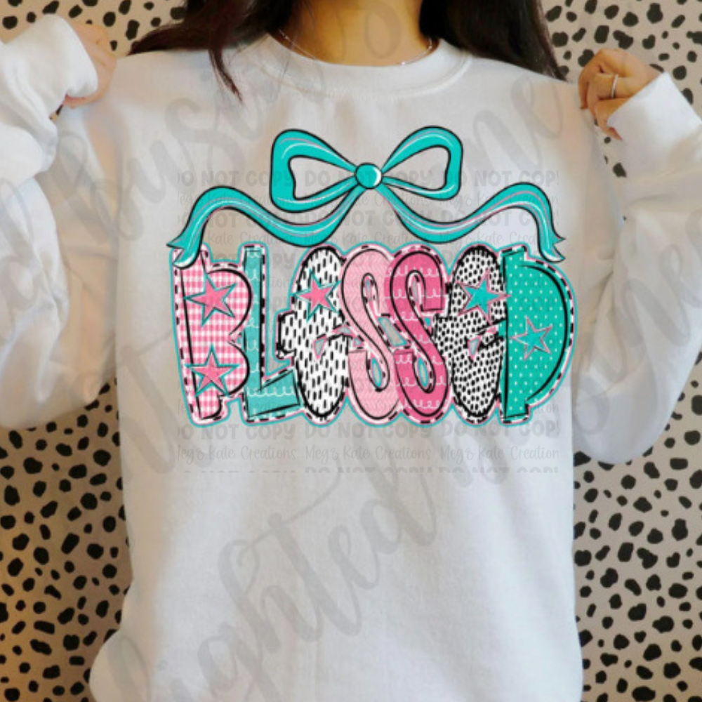 *PREORDER* Blessed Glitter Screen Print