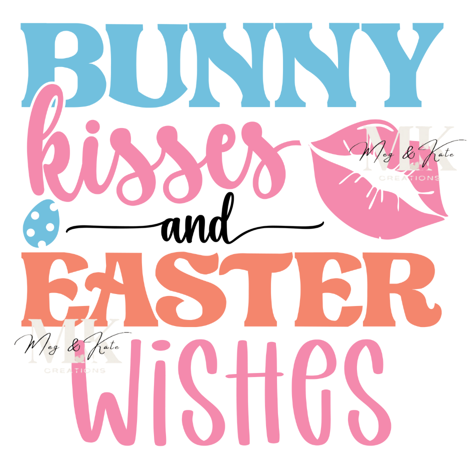 Bunny Kisses & Easter Wishes DTF TRANSFER