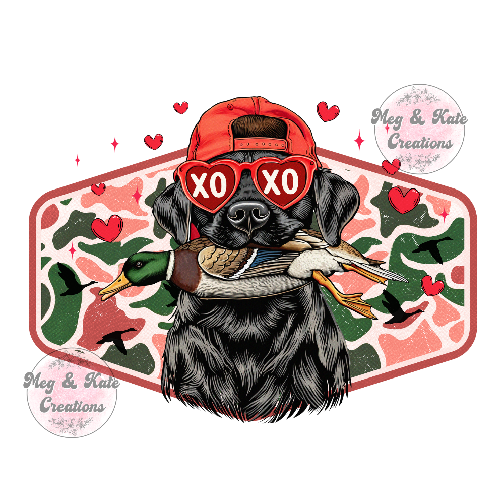 Valentines Dog DTF TRANSFER