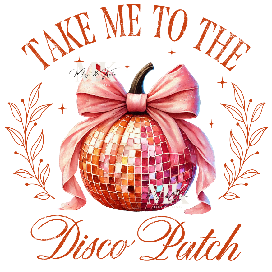 Disco Patch DTF Transfer