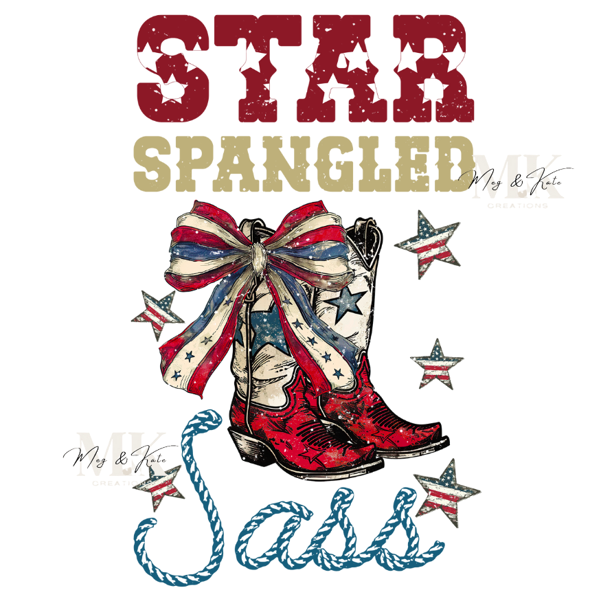 Star Spangled Sass DTF TRANSFER