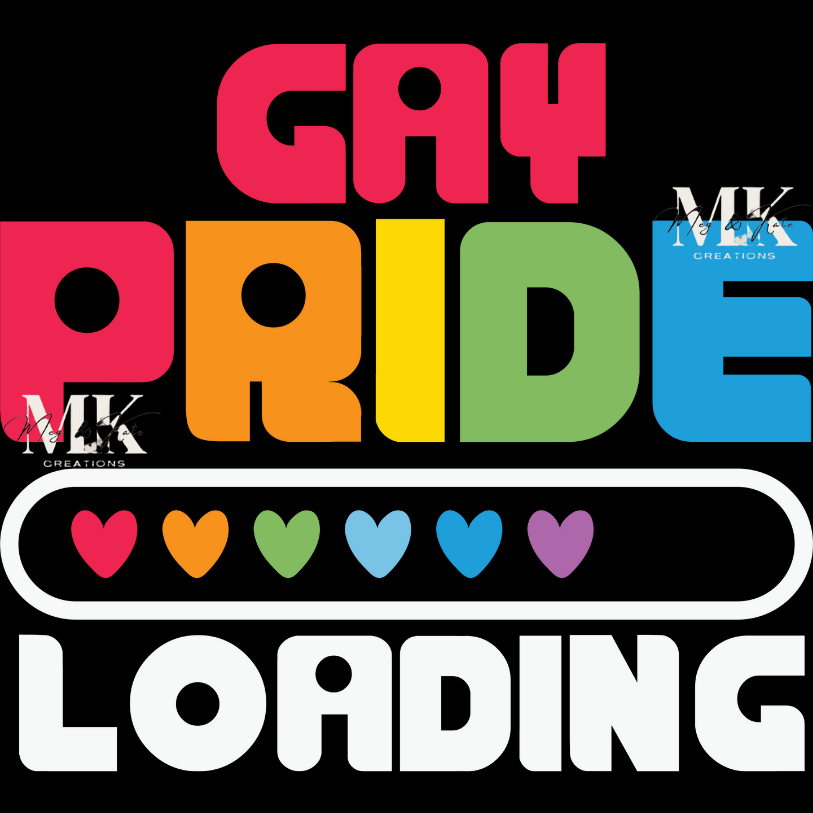 Gay Pride Loading DTF TRANSFER