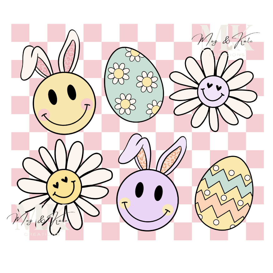 Pink Easter Things DTF TRANSFER