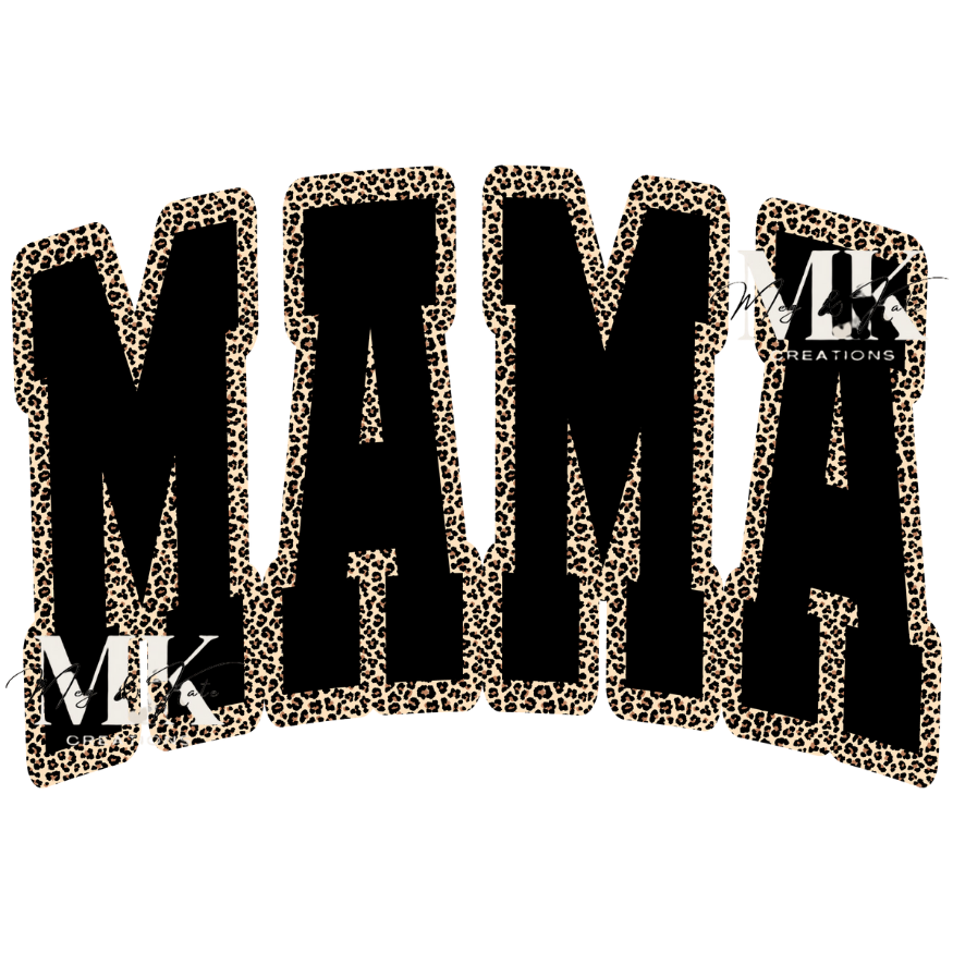 MAMA Black Cheetah DTF TRANSFER