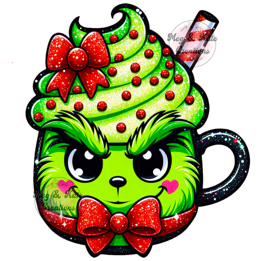 Green Man Cup DTF TRANSFER