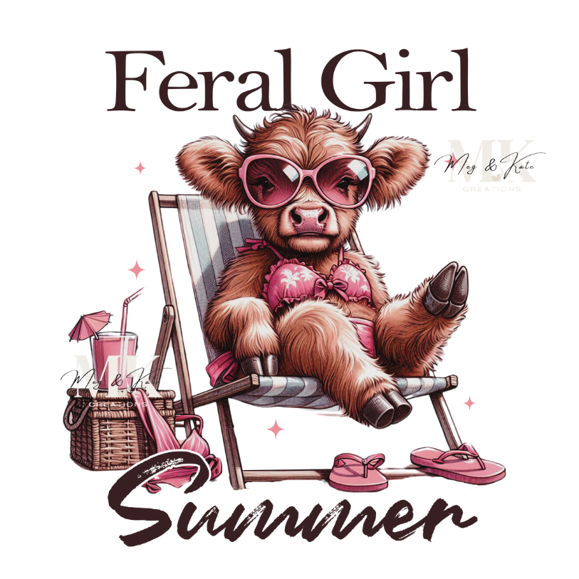 Feral Girl Summer DTF TRANSFER