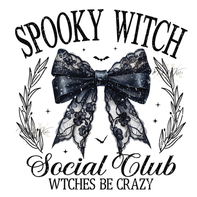 Spooky Witch Social Club DTF TRANSFER