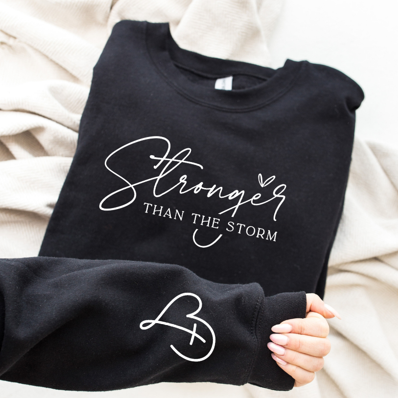 Stronger Than The Storm Crewneck (White)