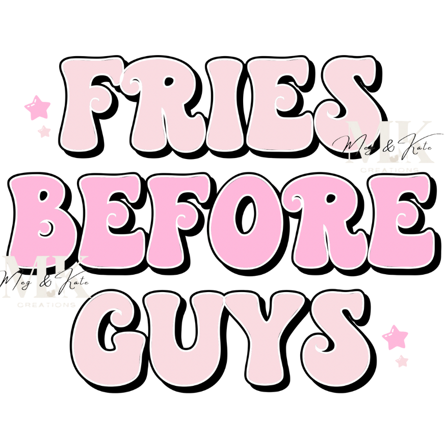 Light Pink Fries Before Guys DTF TRANSFER