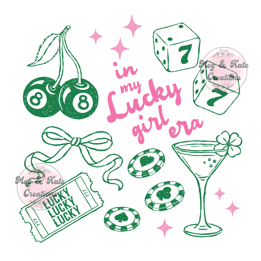 Lucky Girl Era DTF TRANSFER