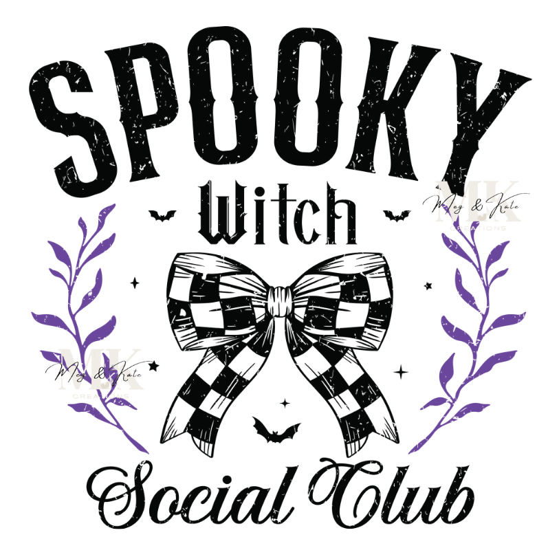 Spooky Witch Social Club DTF TRANSFER
