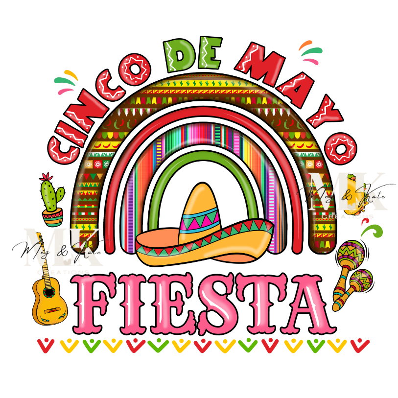 Cinco De Mayo Fiesta DTF TRANSFER