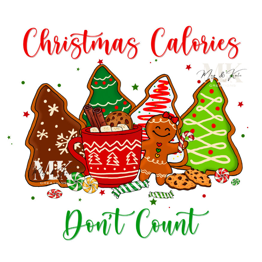 Christmas Calories Don't Count #2 DTF TRANSFER