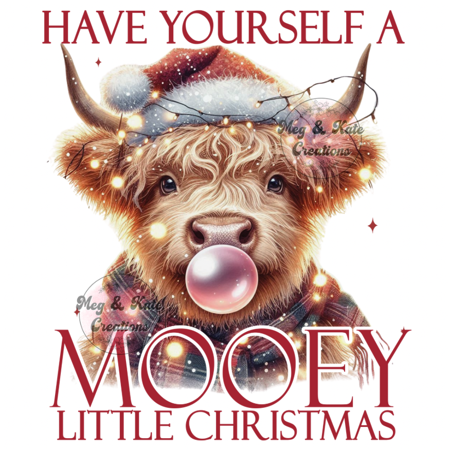Mooey Little Christmas DTF TRANSFER