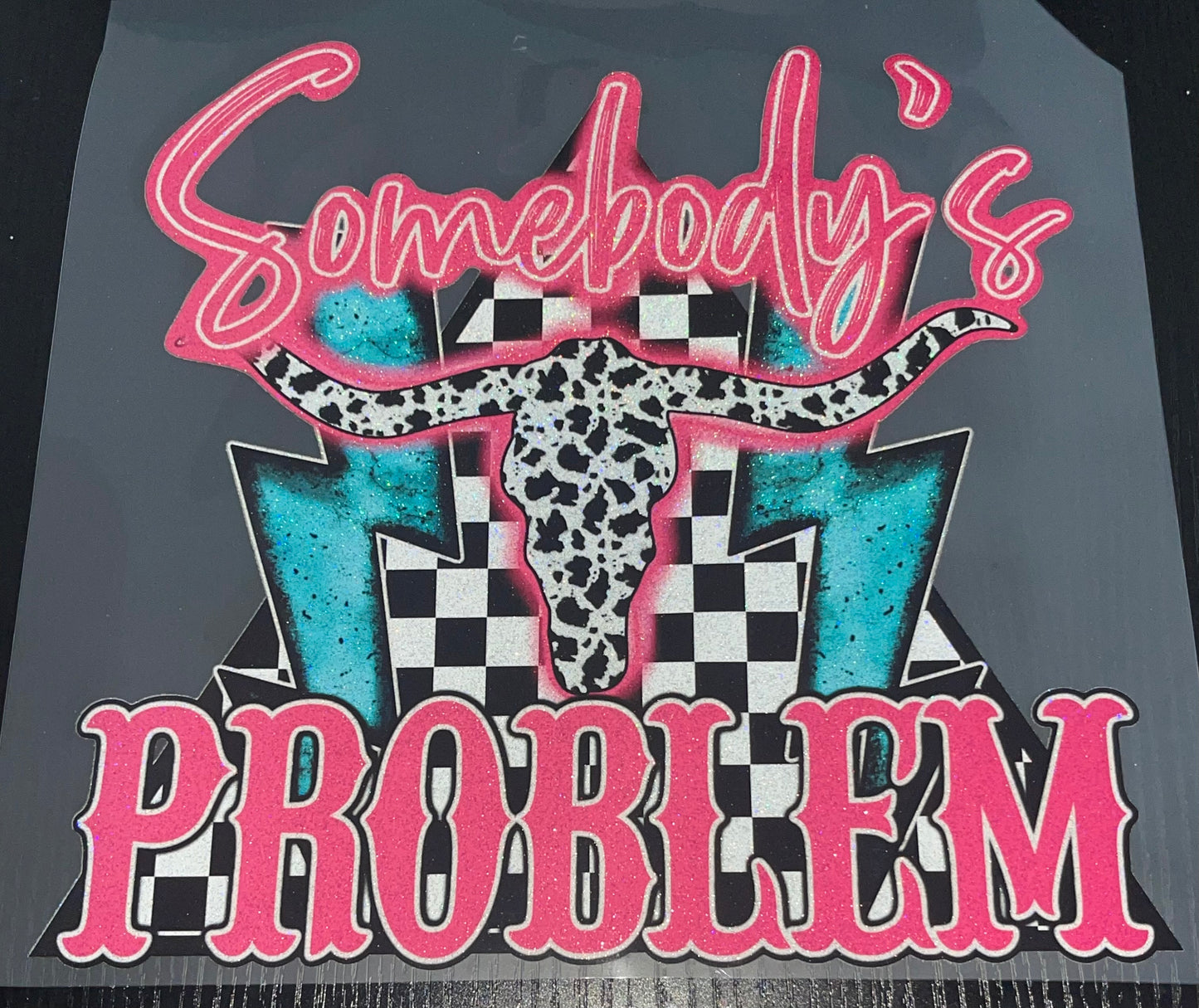 Somebody’s Problem Glitter Screen Print