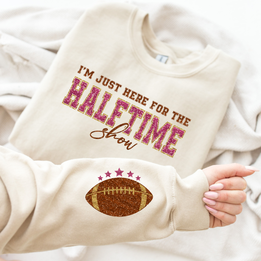 I'm Just Here for the Halftime Show FAUX GLITTER