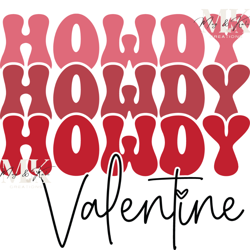 Howdy Valentine DTF TRANSFER