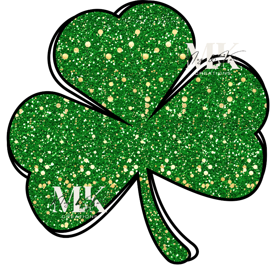 Clover Faux Glitter DTF TRANSFER