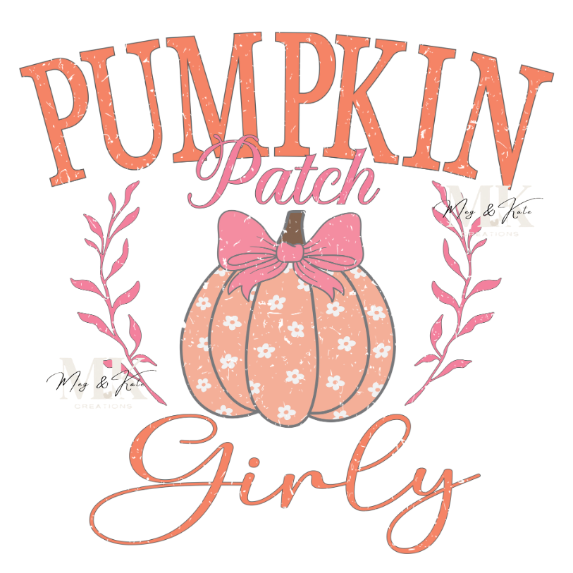 Pumpkin Patch Girly DTF TRANSFER