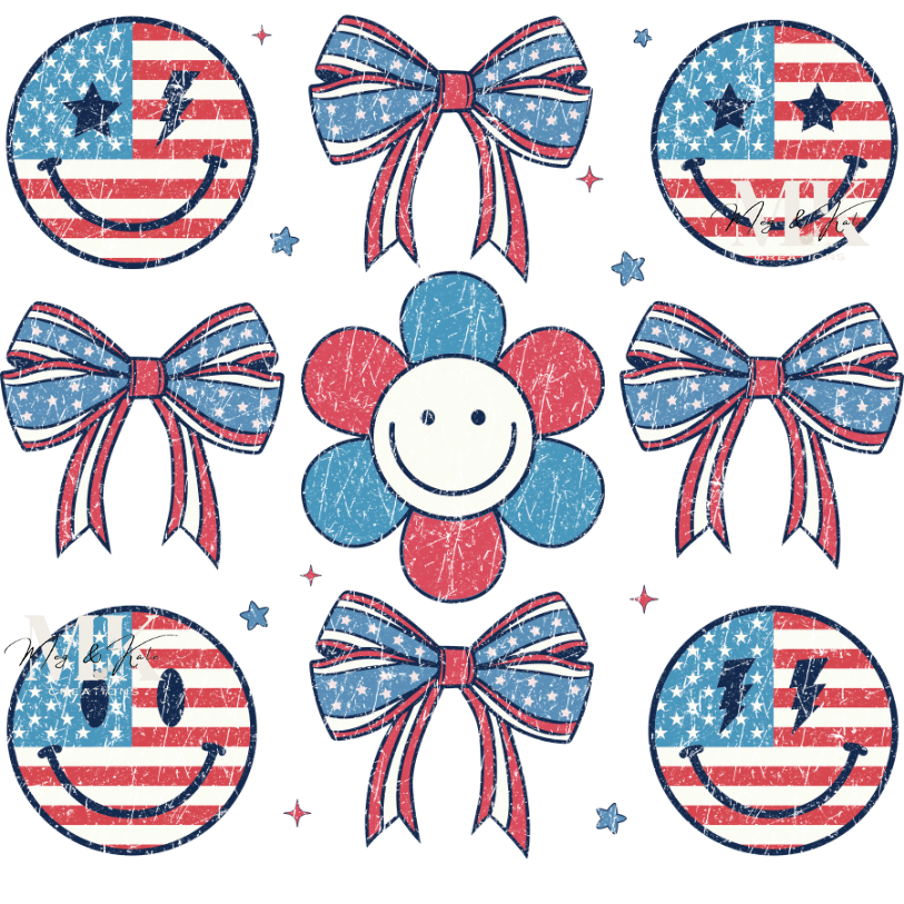Smiles & Bows DTF TRANSFER