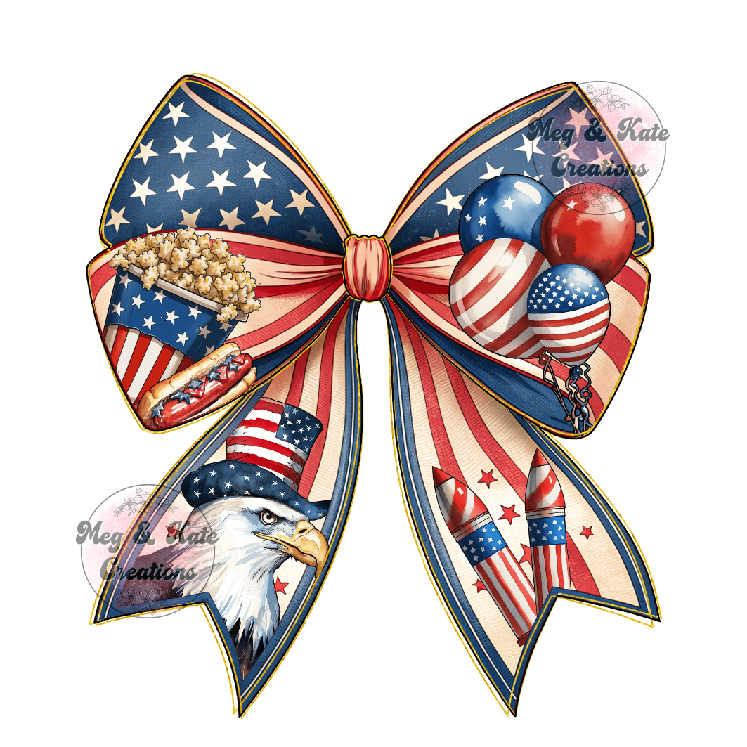 America Bow DTF TRANSFER