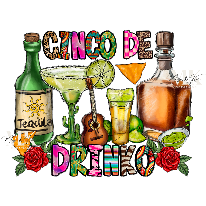 Cinco De Drinko #2 DTF TRANSFER