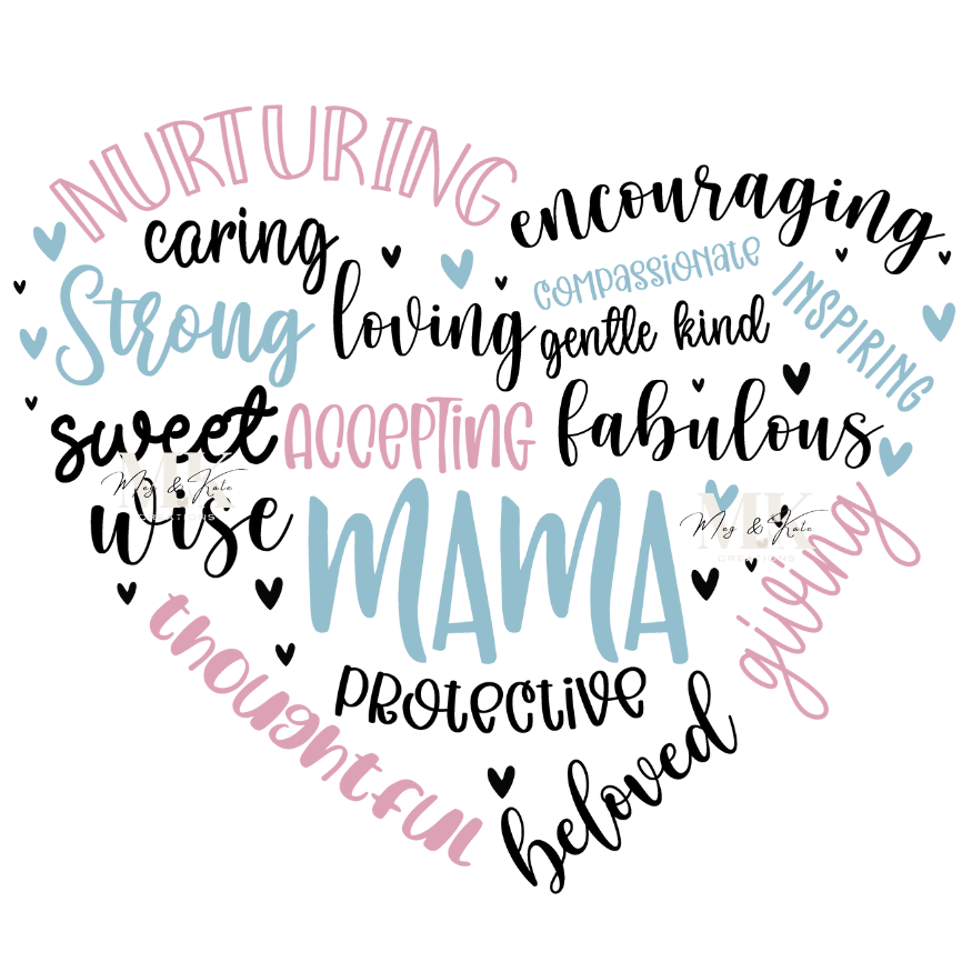 Mama Heart DTF TRANSFER