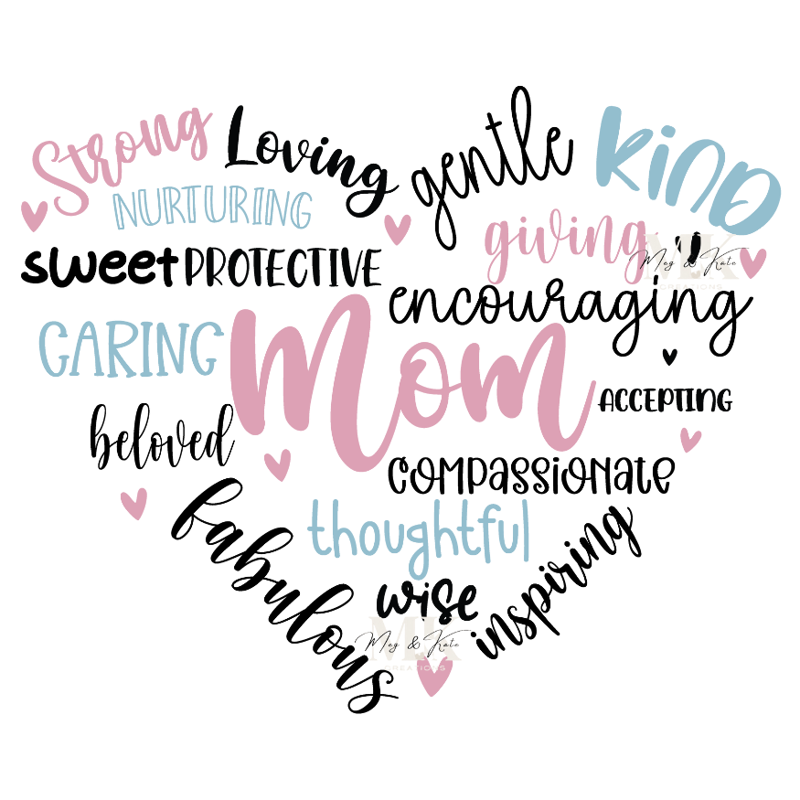 Mom Heart DTF TRANSFER